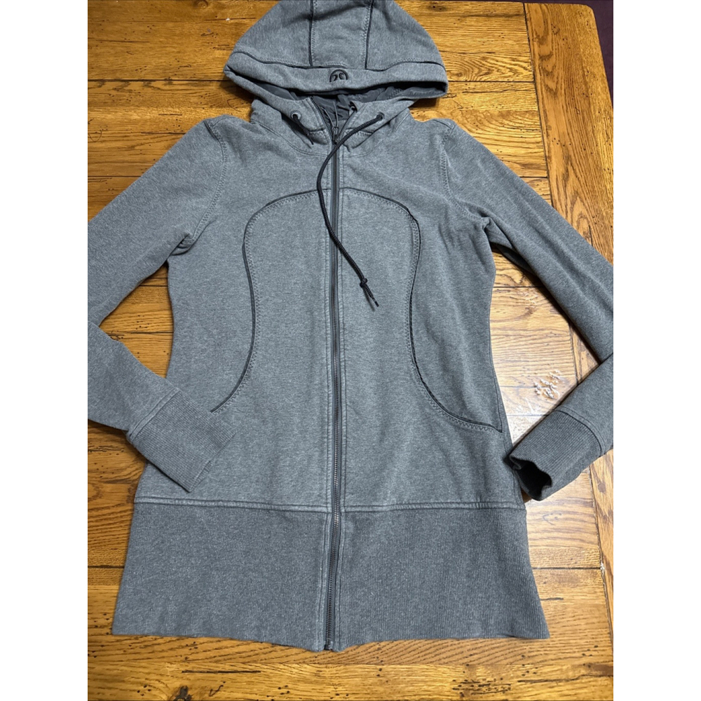 Lululemon In Stride Jacket Heathered Slate sz 6 EUC Z3